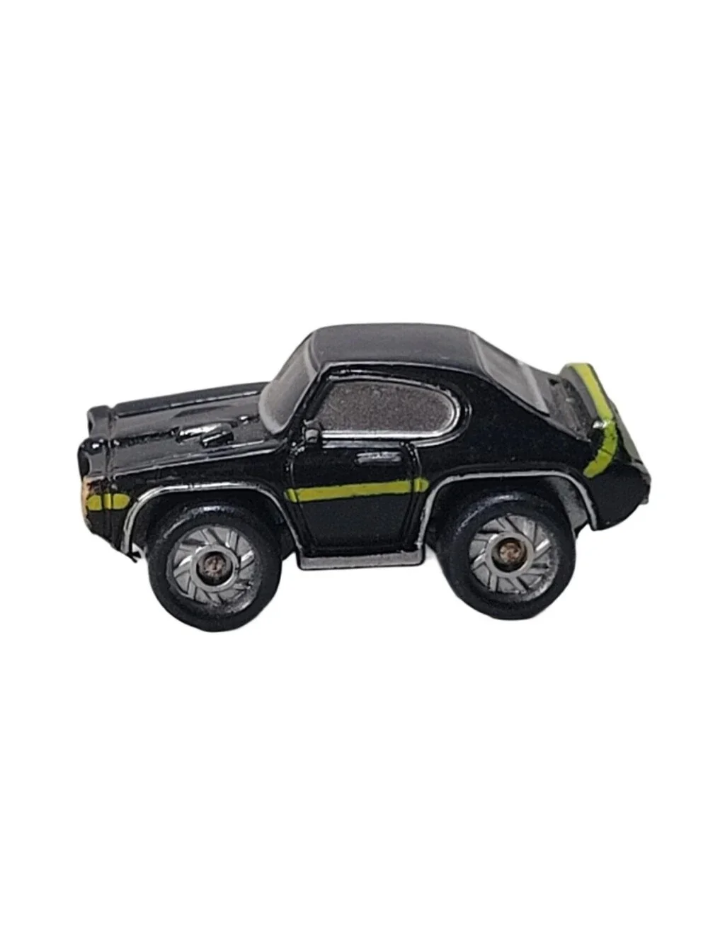 RARE VINTAGE 1986 GALOOB MICRO MACHINES '68 PONTIAC GTO BLACK WITH GREEN STRIPE